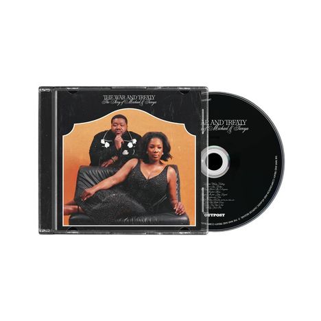CD-Cover: "The War and Treaty - The Diary of Michael & Tanya." Paar in eleganter Kleidung, er sitzt, sie lehnt.