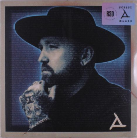 Text: "FOREST BLAKK", "RSD". Das Bild zeigt das Porträt eines Mannes mit einem Hut.