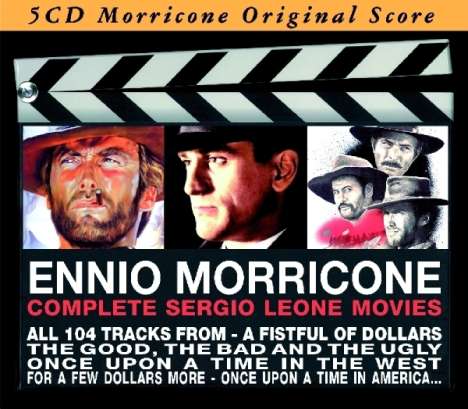 Ennio Morricone (1928-2020): Filmmusik: Complete Sergio Leone Movies, 5 CDs