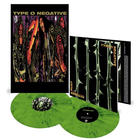 Type O Negative: October Rust (25th Anniversary Edition) (remastered) (Green &amp; Black Mixed Vinyl), 2 LPs