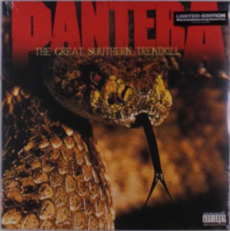 Pantera: The Great Southern Trendkill (Limited Edition) (White &amp; Sandblasted Orange Marbled Vinyl), LP