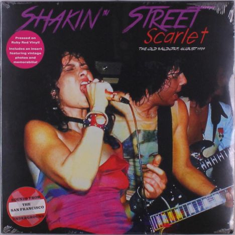 Shakin' Street: Scarlet: The Old Waldorf, August 1979 (Ruby Red Vinyl), LP