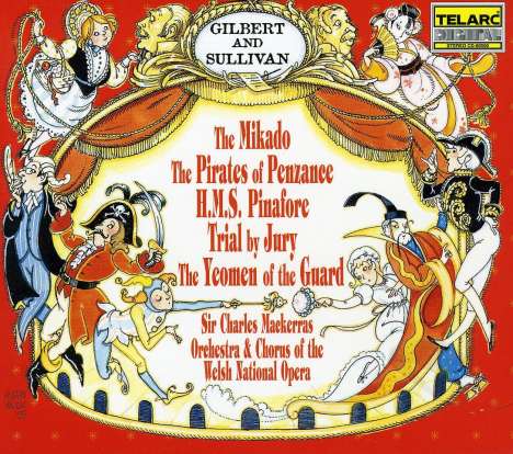 Arthur Sullivan (1842-1900): 5 Operetten-Gesamtaufnahmen, 5 CDs