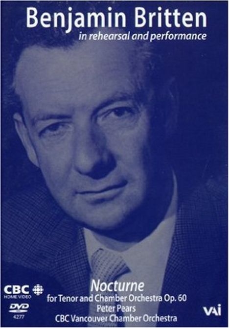 Benjamin Britten (1913-1976): Bejamin Britten in rehearsal and performance, DVD