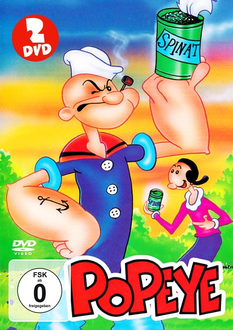 Popeye, 2 DVDs