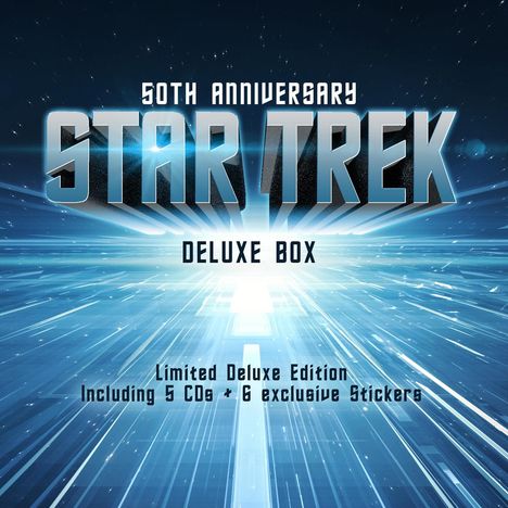 Filmmusik: Star Trek 50th Anniversary Deluxe Box (Metall), 5 CDs