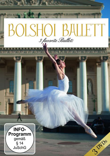 Bolshoi Ballett - Three Favorite Balletts  [3 DVDs], 3 DVDs