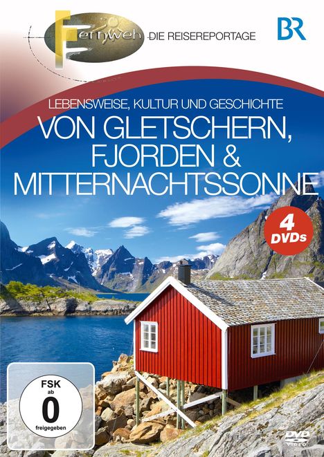 Von Gletschern, Fjorden &amp; Mitternachtssonne, 4 DVDs