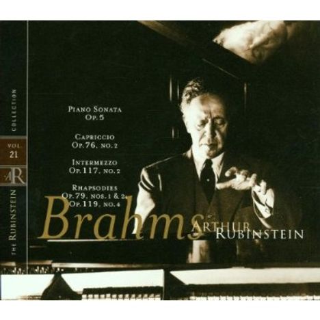 Arthur Rubinstein (1887-1982): Brahms Sonate,Vol.21, CD