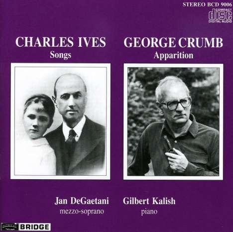 George Crumb (1929-2022): Apparition f.Sopran &amp; Klavier, CD