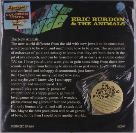 Eric Burdon: Winds Of Change (Deluxe Edition) (Colored Vinyl) (mono), LP
