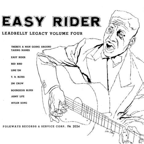 Leadbelly (Huddy Ledbetter): Easy Rider, LP