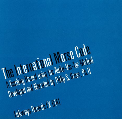 Philip Sidney Gross: International Morse Code, CD