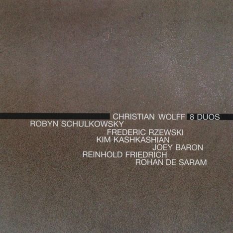 Christian Wolff (geb. 1934): 8 Duos für Percussion, 2 CDs