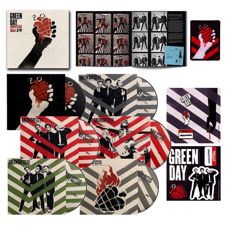 Green Day: American Idiot (20th Anniversary Deluxe Edition), 4 CDs und 2 Blu-ray Discs