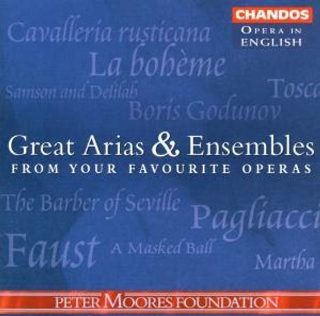 Opera in English - Great Arias &amp; Ensembles Vol.1, CD