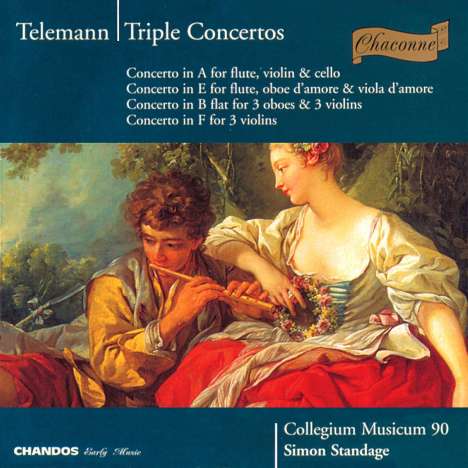 Georg Philipp Telemann (1681-1767): Konzert für 3 Violinen in F, CD