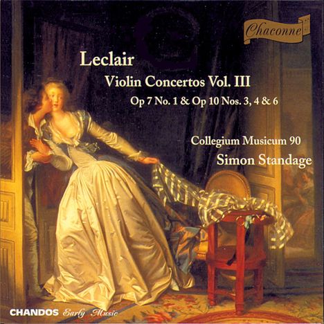 Jean Marie Leclair (1697-1764): Violinkonzerte op.7 Nr.1;op.10 Nr.3,4,6, CD