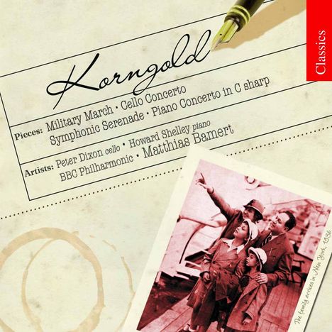 Erich Wolfgang Korngold (1897-1957): Klavierkonzert für die linke Hand op.17, CD