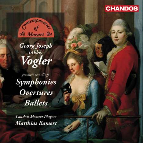 Georg Joseph Vogler (1749-1814): Symphonien G-Dur &amp; d-moll, CD
