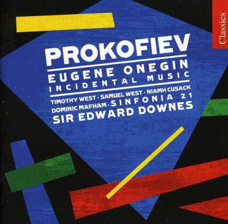Serge Prokofieff (1891-1953): Eugen Onegin (Bühnenmusik), 2 CDs