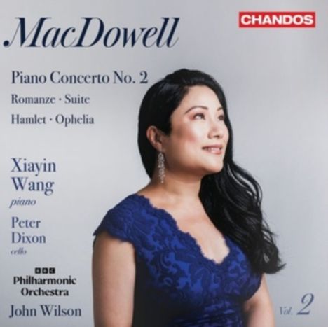 "MacDowell: Piano Concerto No. 2, Xiayin Wang, Peter Dixon, BBC Philharmonic Orchestra, John Wilson. Frau im blauen Kleid."