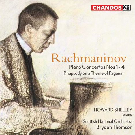 Sergej Rachmaninoff (1873-1943): Klavierkonzerte Nr.1-4, 2 CDs