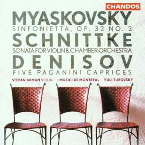 Edison Denisov (1929-1996): 5 Paganini-Capricen für Violine &amp; Streicher, CD