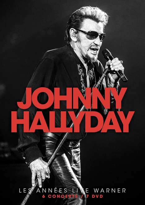 Johnny Hallyday: Les Années Live Warner (Box), 7 DVDs