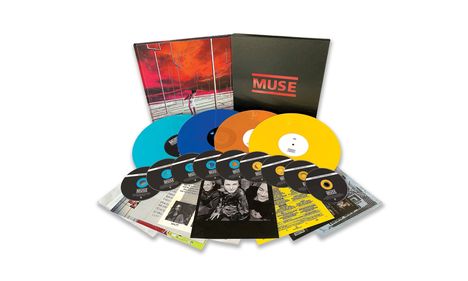 Muse: Origin Of Muse (remastered) (180g) (Colored Vinyl) (Limited Boxset), 9 CDs und 4 LPs