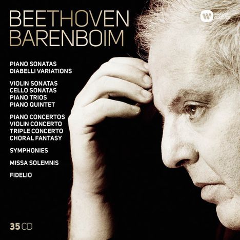 Ludwig van Beethoven (1770-1827): Beethoven - Barenboim (Warner-Edition), 35 CDs