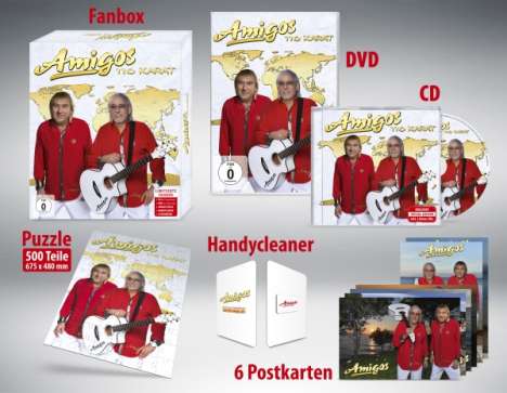 Die Amigos: 110 Karat (Limitierte Fanbox), 1 CD, 1 DVD und 1 Merchandise