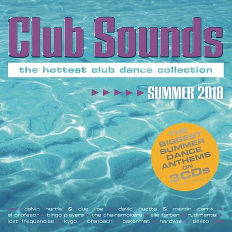 Club Sounds Summer 2018, 3 CDs
