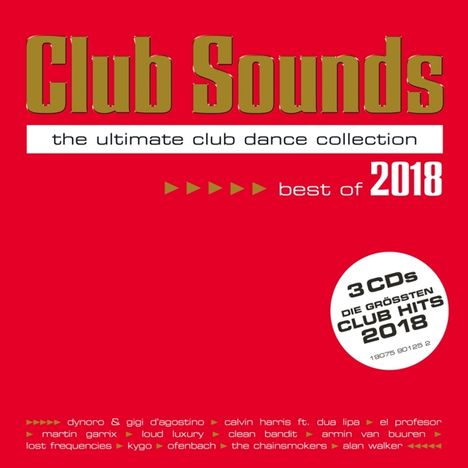 Club Sounds - Best Of 2018, 3 CDs