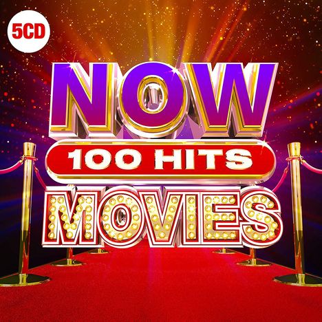 Filmmusik: Now 100 Hits Movies, 5 CDs