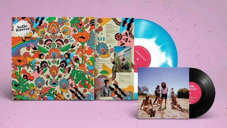 Hello Forever: Whatever It Is (Limited Edition) (Pacific Blue Ink-Spot Vinyl), 1 LP und 1 Single 7"