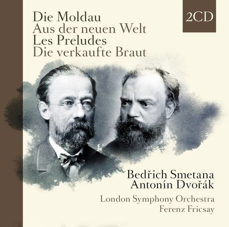 London Symphony Orchestra: Die Moldau-Die verkaufte Braut-Aus der neuen Welt, 2 CDs