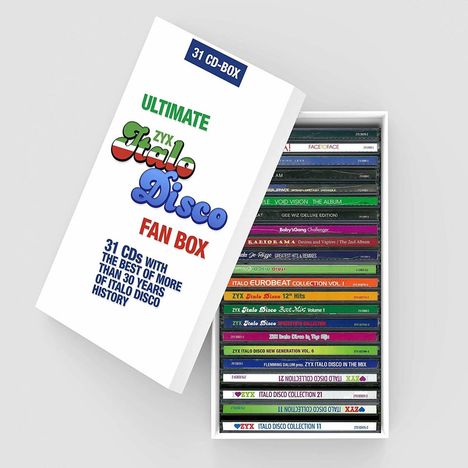 Ultimate Italo Disco Fan Box, 31 CDs