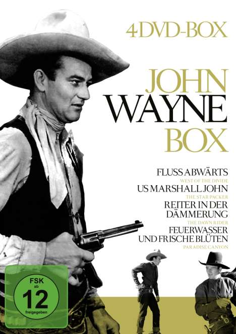 John Wayne Box, 4 DVDs