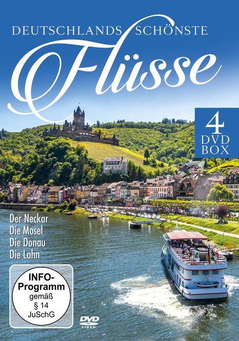 Deutschlands schönste Flüsse, 4 DVDs