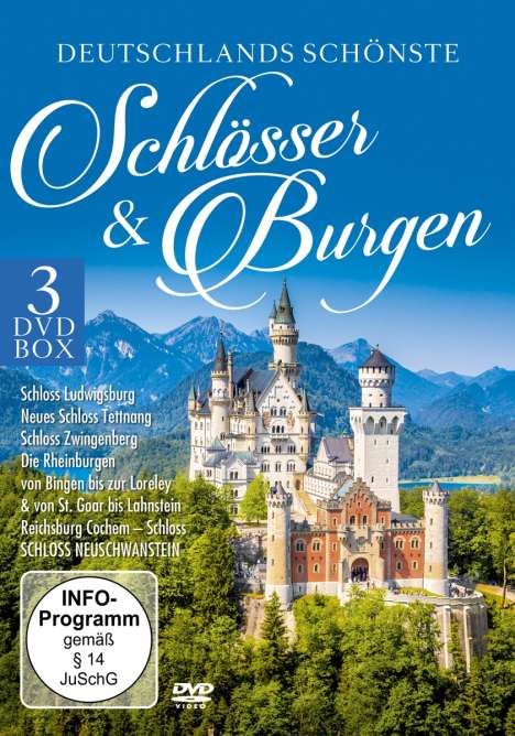 Deutschlands schönste Schlösser &amp; Burgen, 3 DVDs