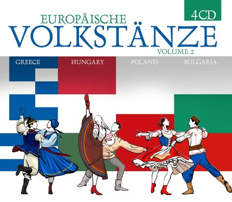 Europäische Volkstänze Vol.2, 4 CDs