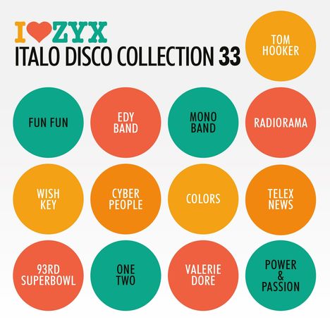 ZYX Italo Disco Collection 33, 2 CDs