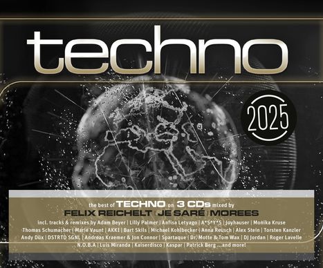 Techno 2025, 3 CDs