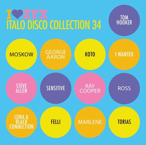 ZYX Italo Disco Collection 34, 2 CDs