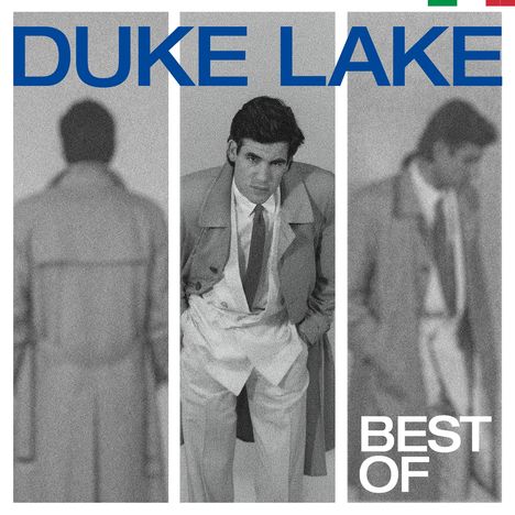 Text "DUKE LAKE" oben, "BEST OF" unten rechts. Drei Männer in Trenchcoats, mittlerer scharf, andere unscharf.
