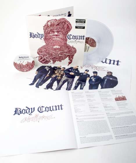 Body Count: Carnivore (180g) (Limited Edition) (Clear Vinyl) (exklusiv für jpc!), 1 LP und 1 CD