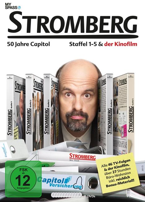 Stromberg Staffel 1-5 &amp; Kinofilm, 11 DVDs