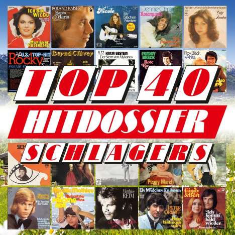 Top 40 Hitdossier: Schlager, 4 CDs