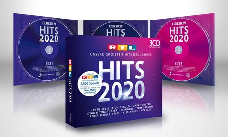 RTL Hits 2020, 3 CDs